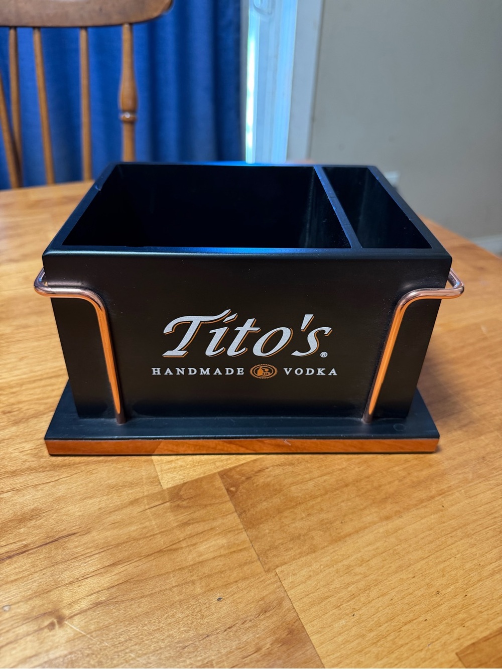 Titos Vodka Black & Copper Bar Caddy